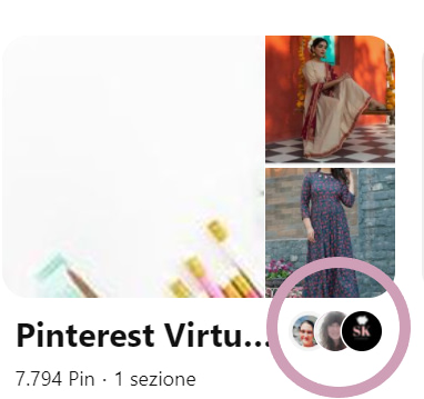 Come riconoscere le bacheche di gruppo di Pinterest